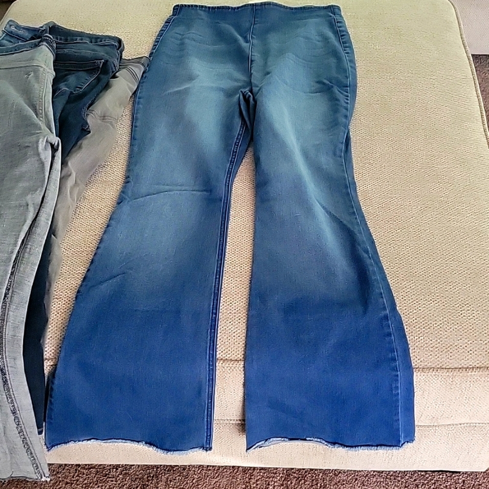 High rise bell bottoms